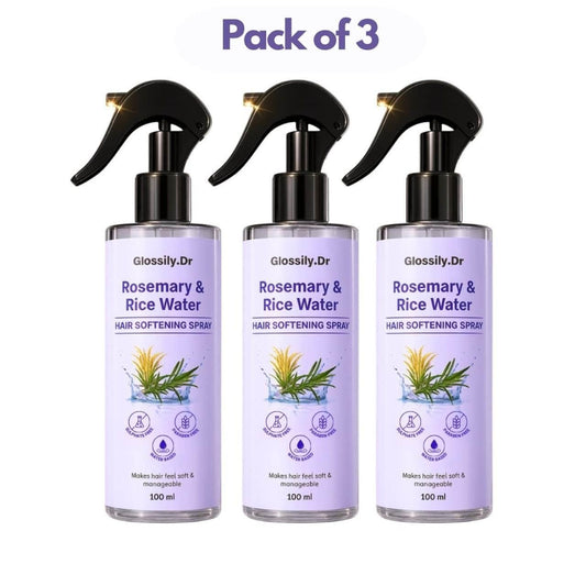 Rosemary & Rice Water Hair Growth Spray (Pack of 3) – Reduces Hair Fall, Strengthens Roots & Boosts New Hair Growth