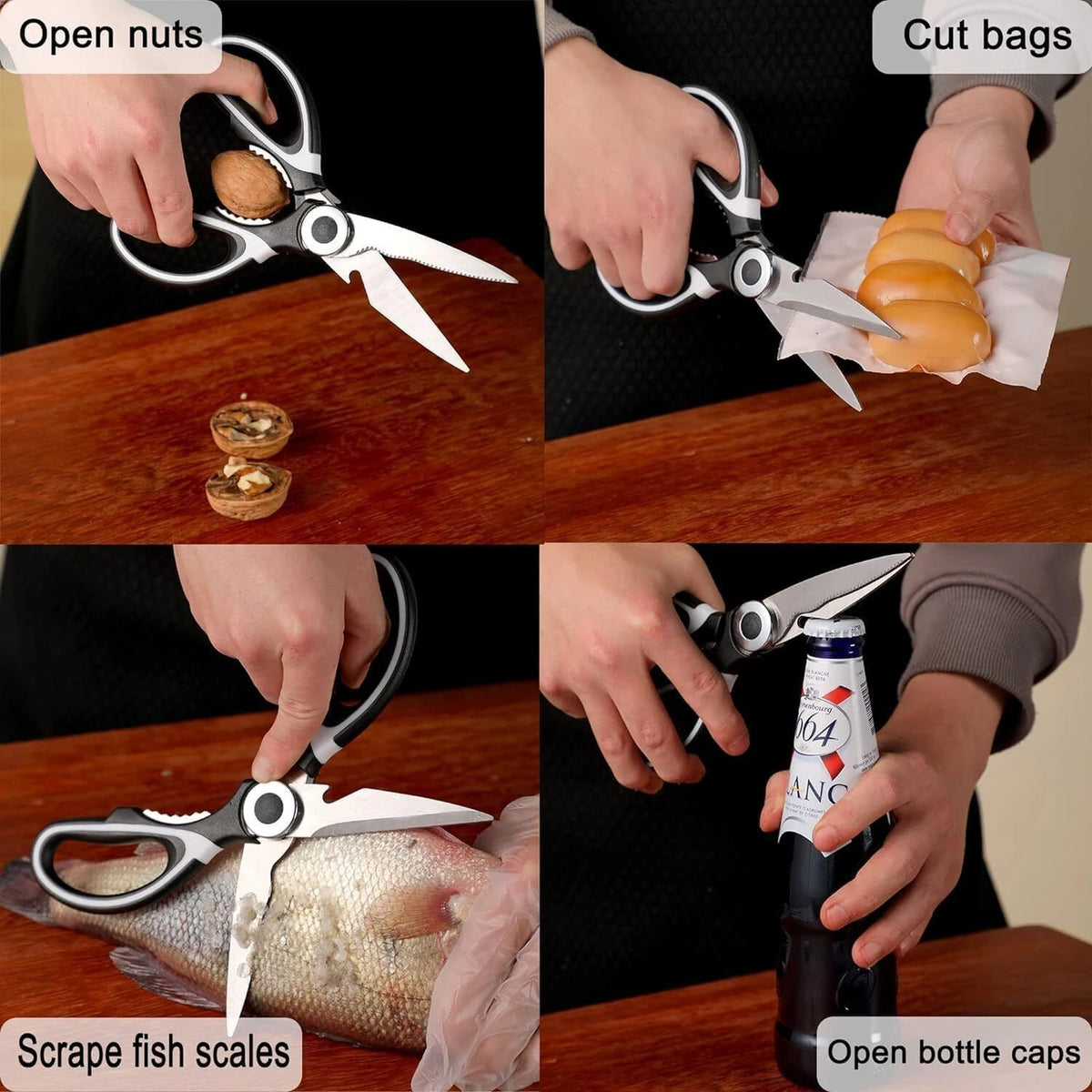 Multi-Purpose Kitchen Scissors – Cut, Slice & Prep in Seconds!
